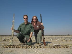Schalk Pienaar Safaris Namibia ~ Wingshooting Sand Grouse