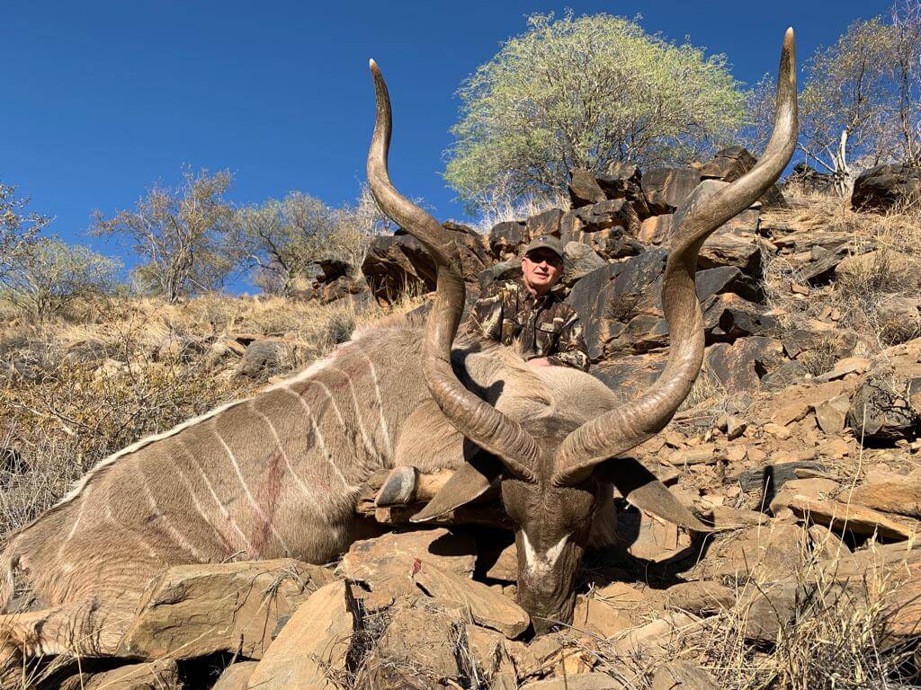 kudu hunting ~ schalk pienaar safaris namibia