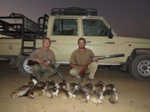 Schalk Pienaar Safaris Namibia ~ Wingshooting Egyptian Geese