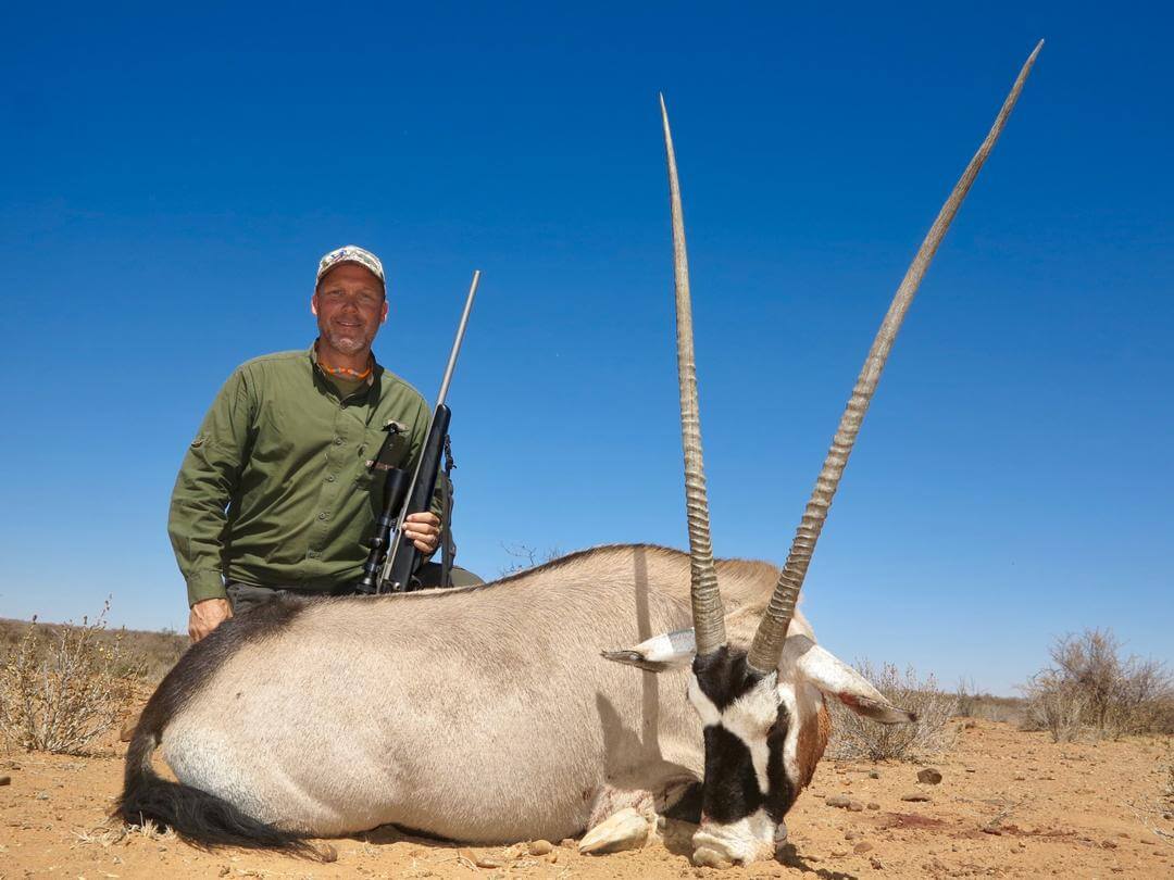 hunting gemsbok