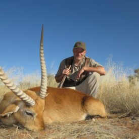 red lechwe hunting namibia
