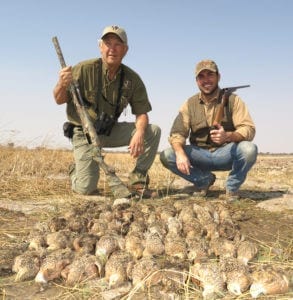 Schalk Pienaar Safaris Namibia ~ Wingshooting Sand Grouse